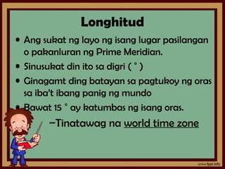 tinatawag ding blank ang longitude